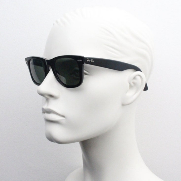 LIKE NEW Ray Ban Wayfarer Black RB2140 Men /Women Sunglasses - Picture 8 of 16
